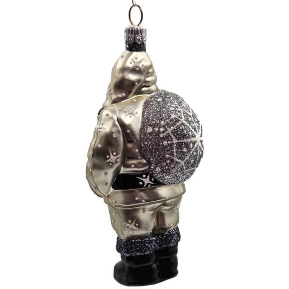 Patricia Breen Nordstrom Santa Claus Platinum Snowflakes Christmas Tree Ornament - Picture 6 of 11